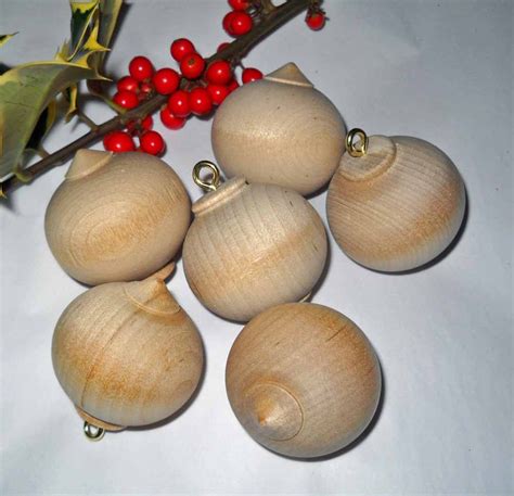 unpainted wooden ornaments|More.